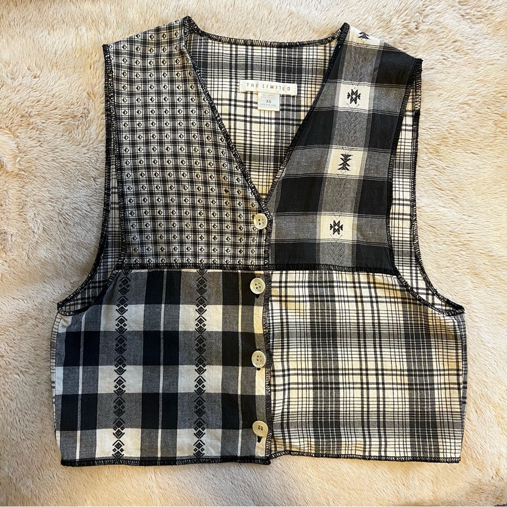 The Limited Patchwork Vest XS